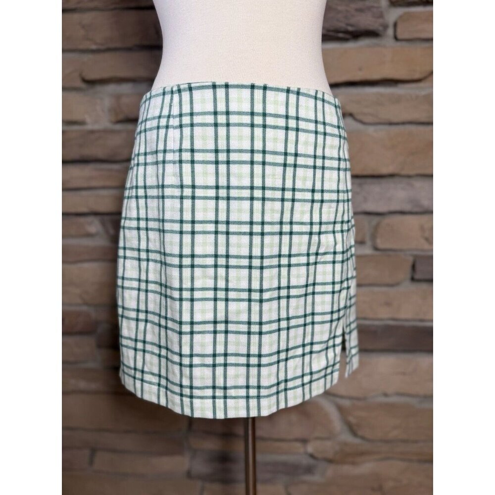 Wild Fable Green Plaid Skirt Size 16
